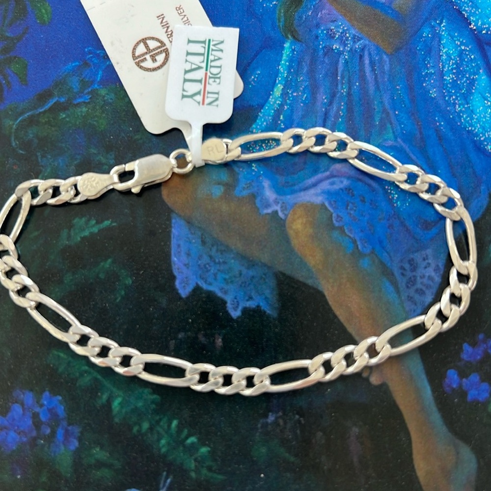 Men’s 8” sterling silver bracelet new